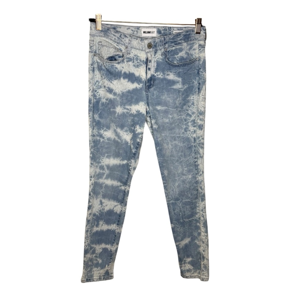William Rast Bleached Tie Dye Perfect Ankle Skinny Jean Denim Pants Size 29